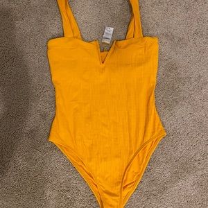 NEW Mango L-Space Ribbed One-Piece Bathing Suit